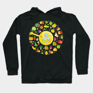 Awesome Lemonade Squad for Healthy Lifestyle Choices. Yellow Lemonade Drink with Limes and Ice. Hoodie